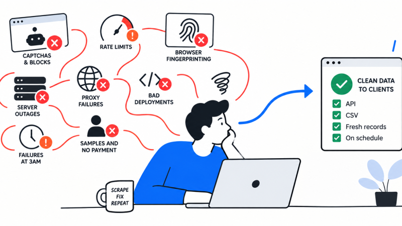 What problems do we face as a Web Scraping Company?